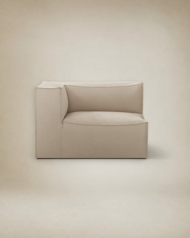 Módulo esquinero izquierdo Catena de lino natural en Matuta Home - imagen 1