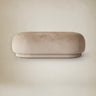Otomana Rico de terciopelo beige arena en Matuta Home - imagen 1