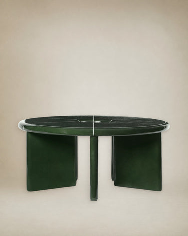 Mesa de centro redonda Deya verde 80 cm en Matuta Home - imagen 1