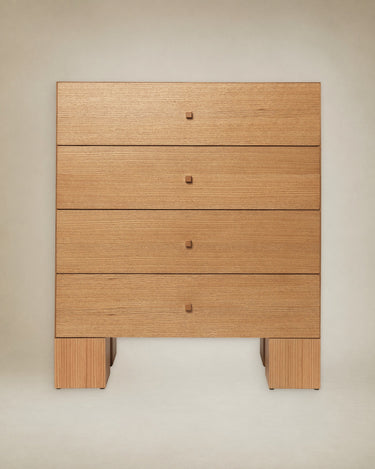 Cajonera Kuben 1x4 de roble natural en Matuta Home - imagen 3