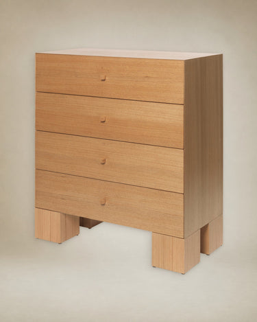 Cajonera Kuben 1x4 de roble natural en Matuta Home - imagen 5
