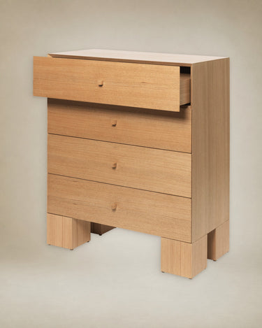 Cajonera Kuben 1x4 de roble natural en Matuta Home - imagen 6