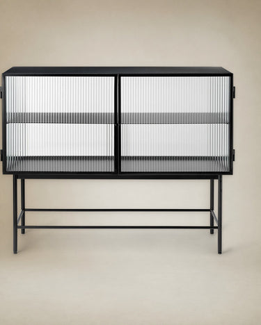 Mueble de almacenaje Haze de cristal estriado en Matuta Home - imagen 2