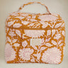 Neceser de lona de algodón con estampado caramelo 22 x 16 cm Bonheur du Jour