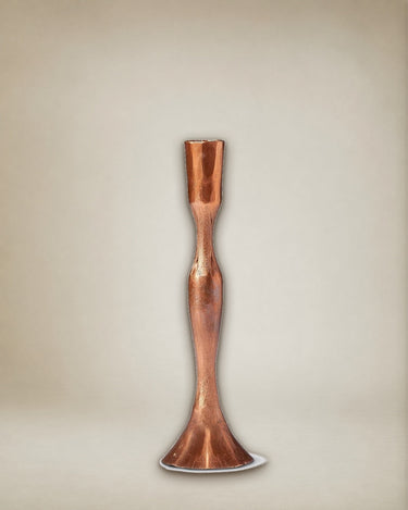 Portavelas SATNA de hierro cobrizo 27 cm Dareels