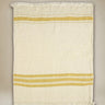 Fouta de playa Libeco de lino con raya mostaza