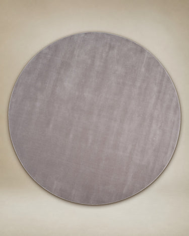 Alfombra redonda de lana gris claro Halo Cloud Linie Design con diseño de nube difuminada