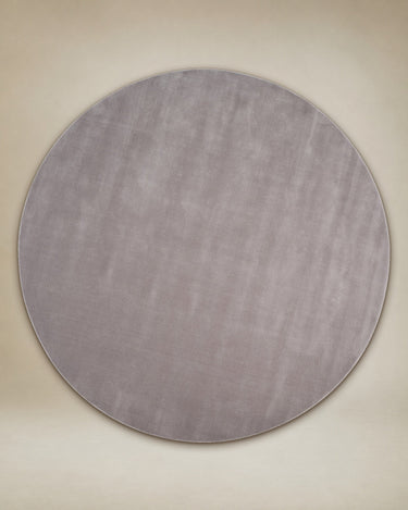 Alfombra redonda de lana gris claro Halo Cloud Linie Design con diseño de nube difuminada