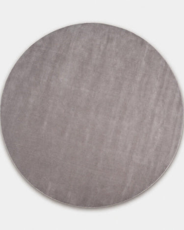 Alfombra redonda de lana gris claro Halo Cloud Linie Design con diseño de nube difuminada