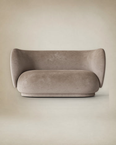 Sofá beige 2 plazas Rico