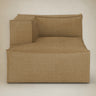 Chaise longue modular Catena S600 mostaza módulo izquierdo