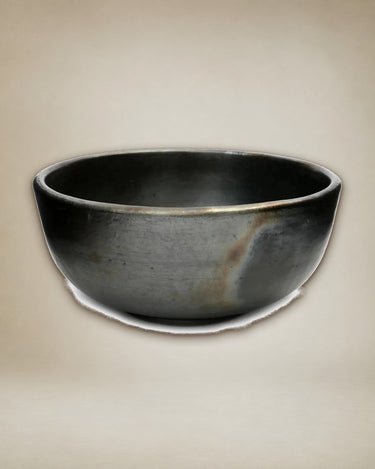 Bowl negro grande de cerámica esmaltada Bazar Bizar