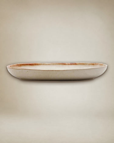 Plato oval blanco Bazar Bizar para servir