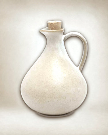 Olive oil dispenser by Bazar Bizar in white, set of 4