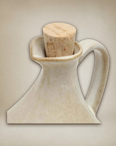 Olive oil dispenser by Bazar Bizar in white for olive oil