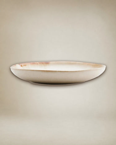 White Portuguese ceramic dessert plates — Set of 6 by Bazar Bizar on a table