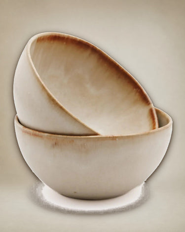 Small Portuguese ceramic bowls — Set of 6 by Bazar Bizar on a table