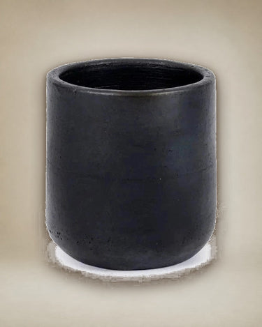Burnt black ceramic cup by Bazar Bizar, handcrafted
