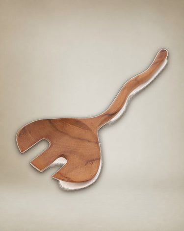 Natural wood salad serving fork by Bazar Bizar