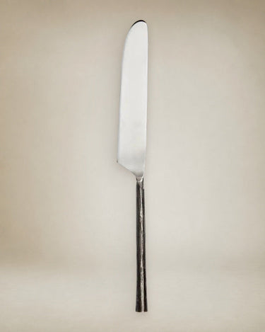 Cuchillo Odin de acero inoxidable plata y negro Affari of Sweden para cubertería