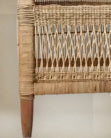 Detalle de silla Tribe de fibras naturales