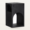 Mesa auxiliar alta de madera de mango negra de Kodu Home Design