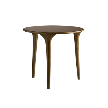 Mesa auxiliar baja de aluminio reciclado dorado miel de Tine K Home · en ambiente