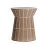Mesa auxiliar de cerámica marrón brillante de Kodu Home Design