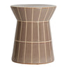 Mesa auxiliar de cerámica marrón brillante de Kodu Home Design