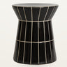 Mesa auxiliar de cerámica negra brillante de Kodu Home Design