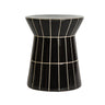 Mesa auxiliar de cerámica negra brillante de Kodu Home Design