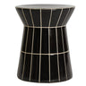 Mesa auxiliar de cerámica negra brillante de Kodu Home Design
