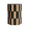 Mesa auxiliar de cerámica verde y crema de Kodu Home Design