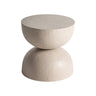 Mesa auxiliar cúbica de arcilla marrón claro de Kodu Home Design