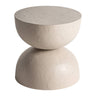 Mesa auxiliar cúbica de arcilla marrón claro de Kodu Home Design