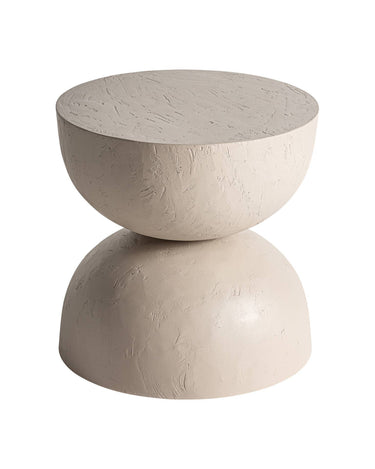 Mesa auxiliar cúbica de arcilla marrón claro de Kodu Home Design