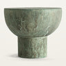 Mesa auxiliar de cemento verde de Vical