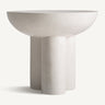 Mesa auxiliar de terrazo blanco roto de Vical