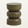 Mesa auxiliar de hierro pintado verde oscuro Nordal