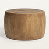 Mesa auxiliar OVAL de madera de suar natural — vista principal