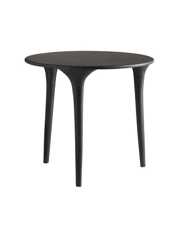 Mesa auxiliar redonda de aluminio reciclado gris grafito de Tine K Home · vista de producto