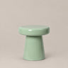 Mesa auxiliar redonda verde salvia de hierro de Broste Copenhagen