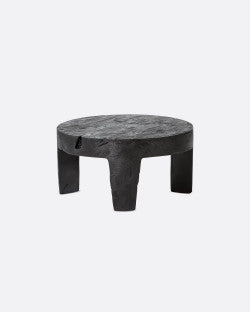 Mesa auxiliar RIVIA de madera de suar negra — detalle 5