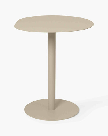 Mesa de café de acero beige vista completa