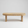 Mesa de centro rectangular de ratán de Tine K Home
