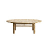 Mesa de centro redonda de bambú natural de Tine K Home