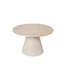 Mesa de centro redonda de mármol beige de Broste Copenhagen