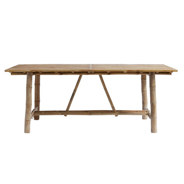 Mesa de comedor de bambú natural de Tine K Home