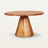 Mesa de comedor exterior JATI de teca maciza Ø130 cm Dareels