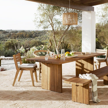 Mesas de madera de teca reciclada certificada FSC de Tine K Home